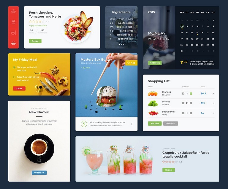 Food & Drink UI Kit