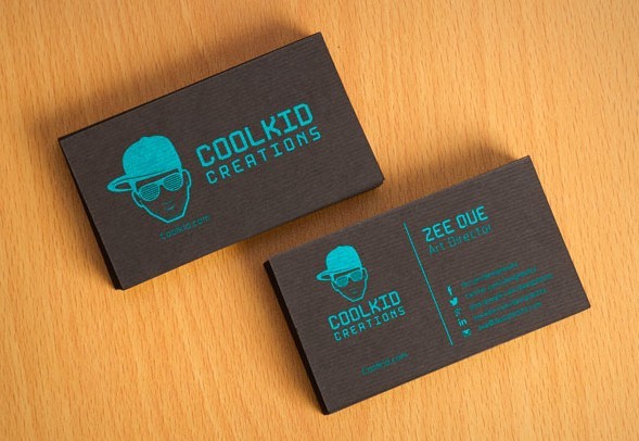 Free Black Textured Business Card Design Template & Mockup PSD