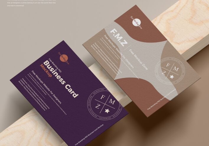 Free Branding PSD UK Size Business Card Mockup
