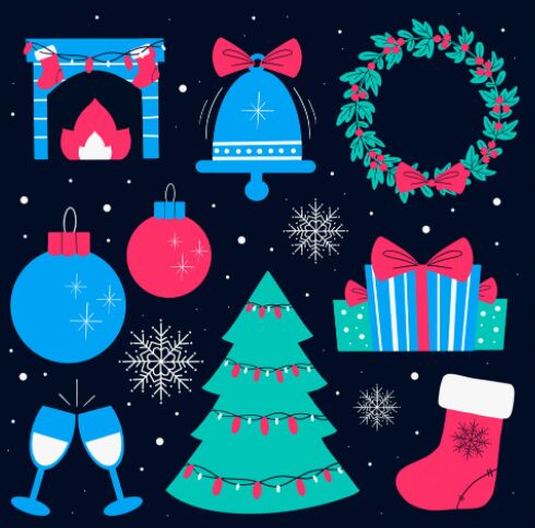 Free Christmas Illustration Set
