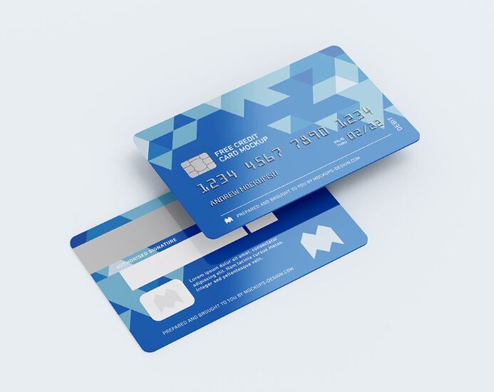 Free credit card mockup