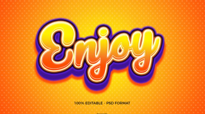 Free Fanta Text Effect PSD