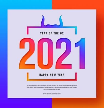 Free Happy New Year 2021 Banner Template