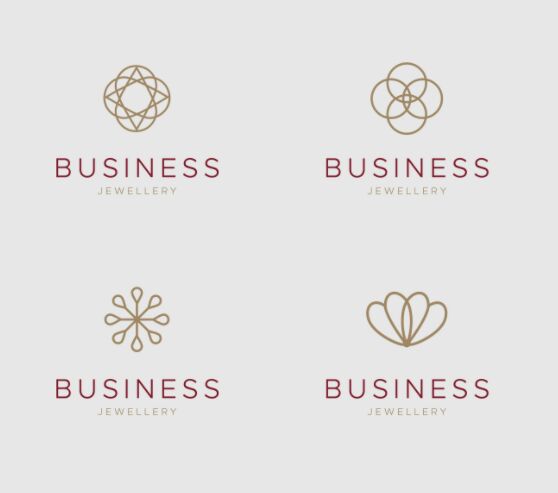 Free Jewellery pearl Logo Set