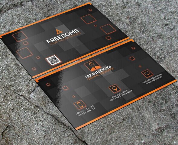 FREE Modern Creative Freedom Business Card