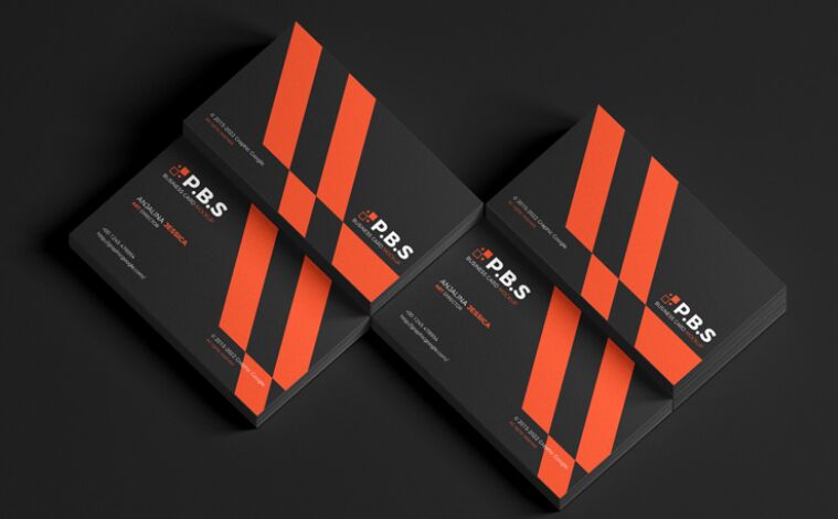 Free Premium Branding Stack of Business Card Mockup