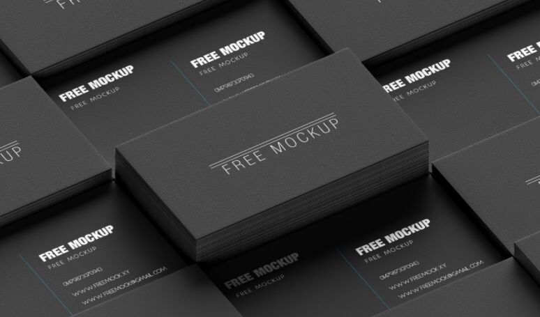 Free Premium Business Card Mockup