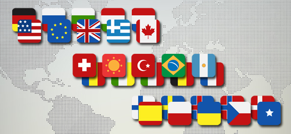 Free PSD Flags Icon Set