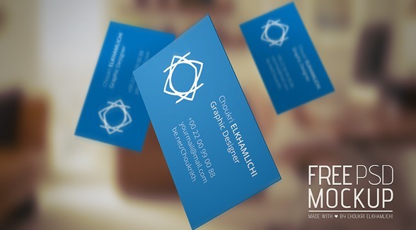 Free PSD Mockup - Business card