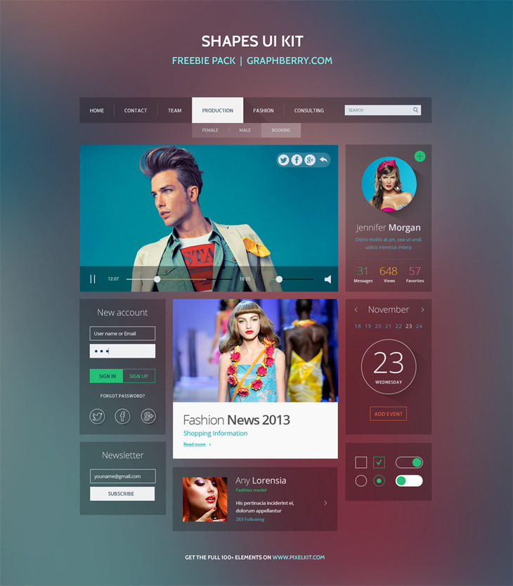 Free Shapes UI Kit