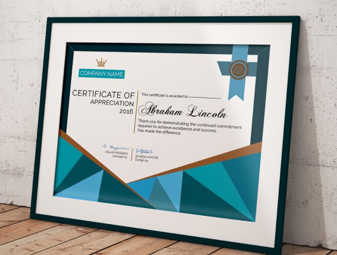 FREE Simple Certificate