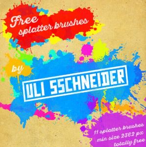 Free splatter brushes for photoshop