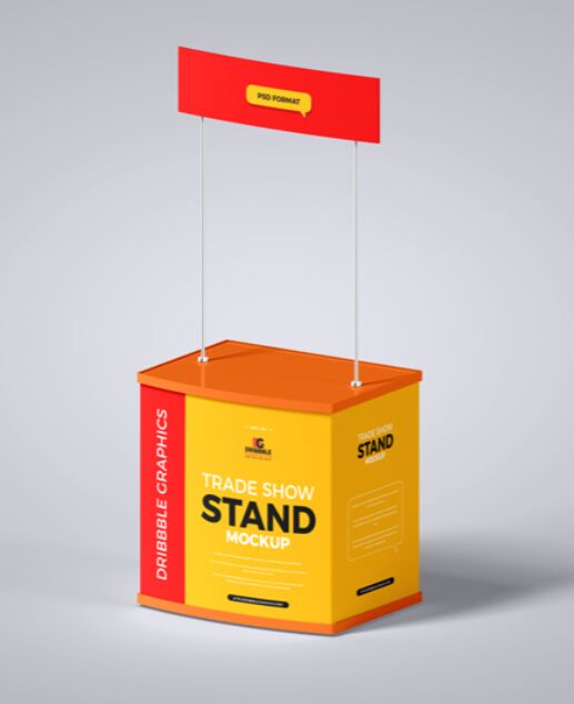 Free Trade Show Stand Mockup