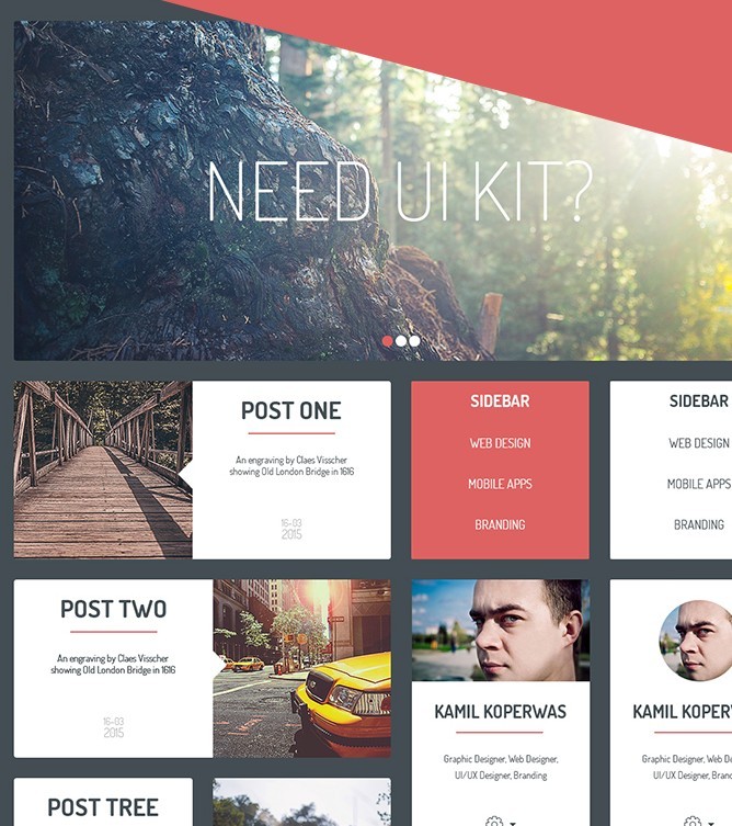 Free UI KIT based on bootrstrap