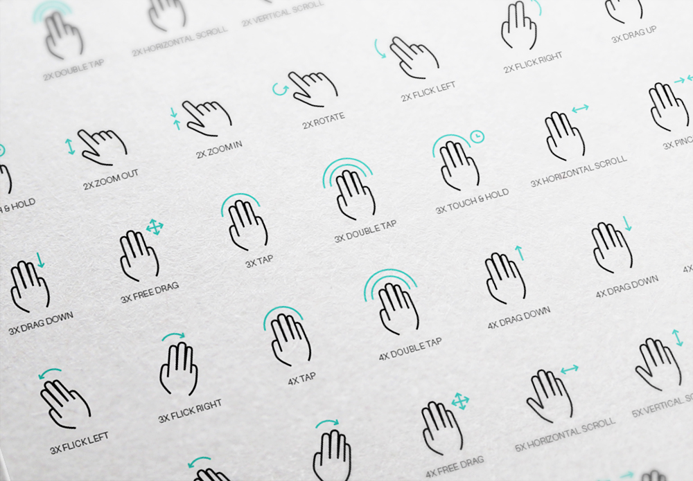 Free Vector Gesture Icons