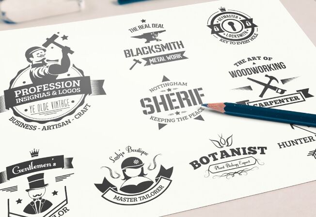 Free vintage logo templates and badges