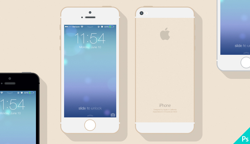 Freebie iPhone 5s Mockup