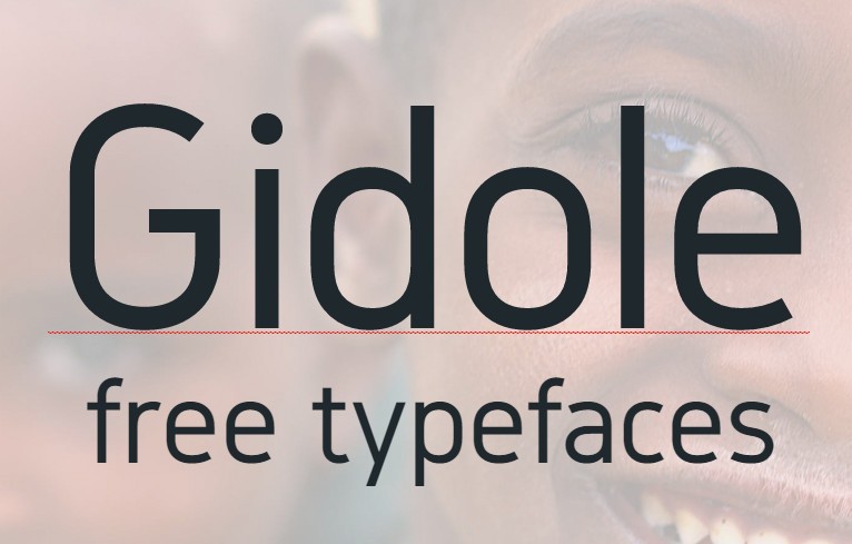 Gidole free typefaces