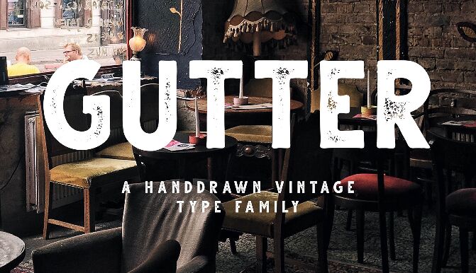 Gutter Vintage Free Font