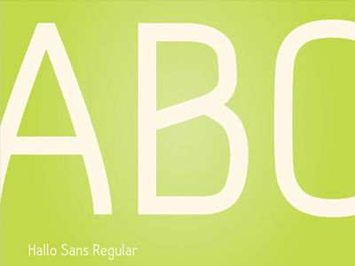 Hallo Sans Free typeface