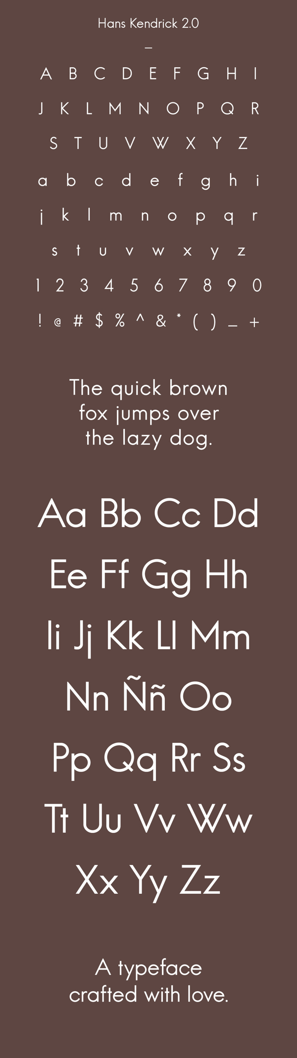Hans Kendrick Free Typeface V2.0