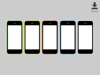 iPhone 5c Vector Download Vector