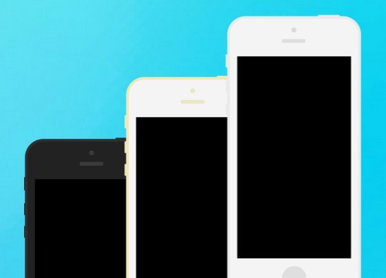 iPhone 5s 5c Flat Template