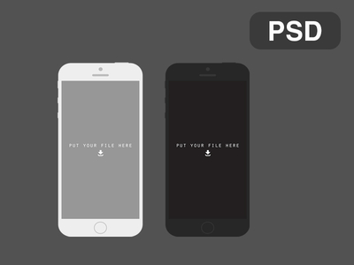 Iphone 5s Flat Mockup