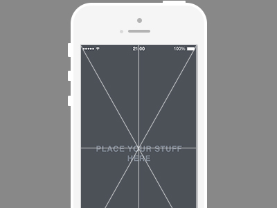 Iphone free psd grid