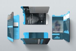iPhone X Perspective App Mockup