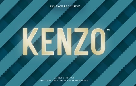 Kenzo (Free typeface)