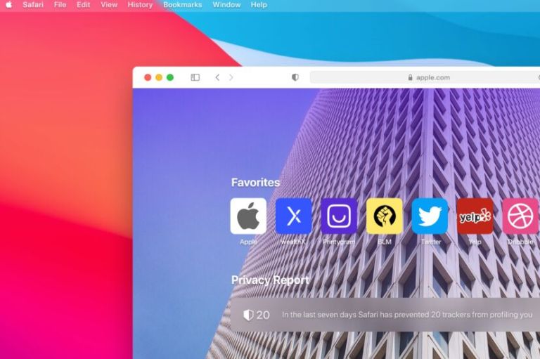 macOS Big Sur and Safari UI (Figma)