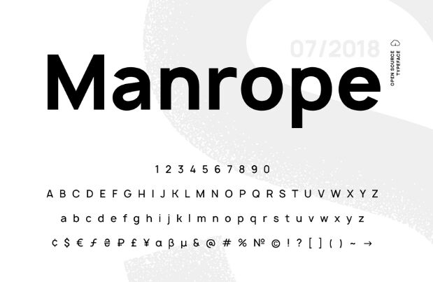 Manrope – Modern Geometric Sans-Serif font family-min