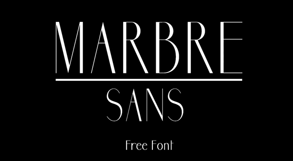 Marbre Sans (Free Font)
