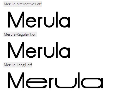 Merula font