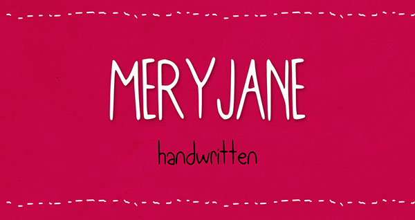 Meryjane typeface