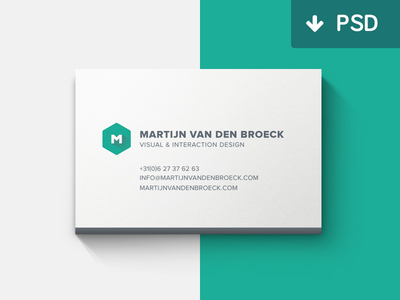 Minimal Business Cards Mockup