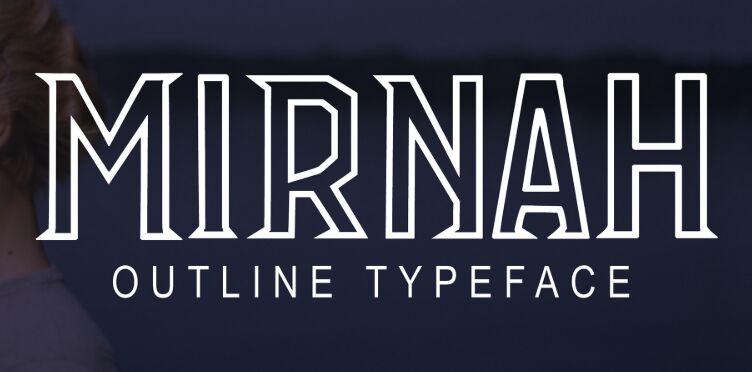 Mirnah Outline Free Font
