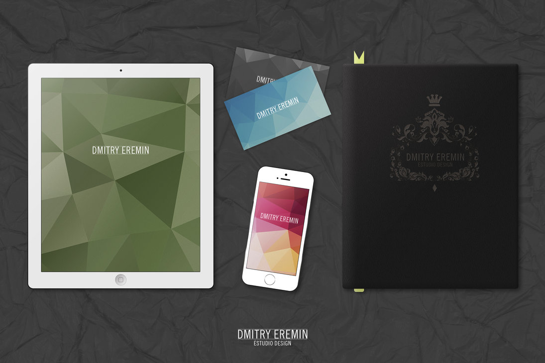 MockUp Ipad Iphone Book Businesscard