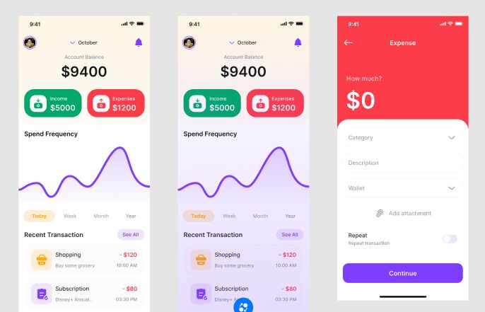 Montra Expense Tracker UI Kit
