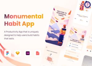 Monumental Habit App UI Pack