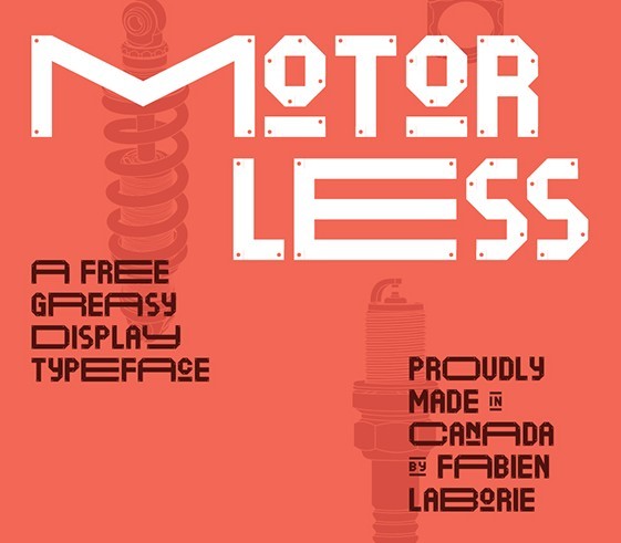 Motorless - Free font