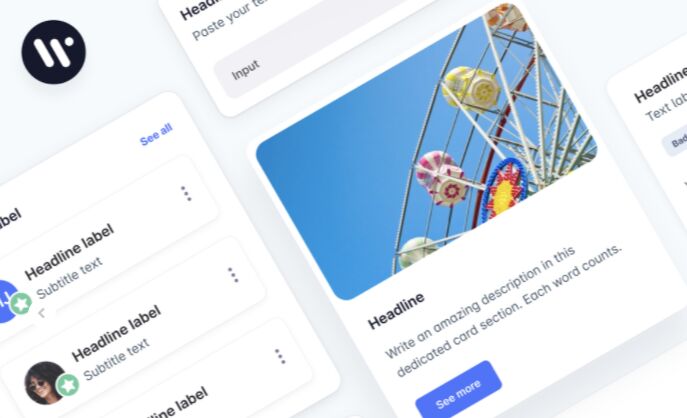 Multipurose Cards UI Components for Figma