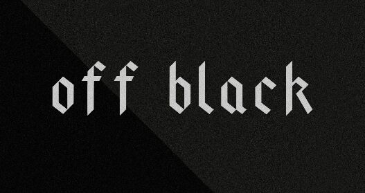 Off Black Font