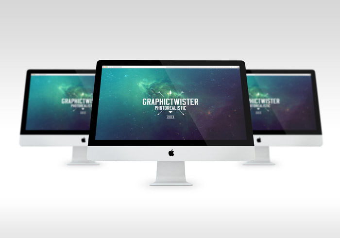 Photorealistic iMac Mockup
