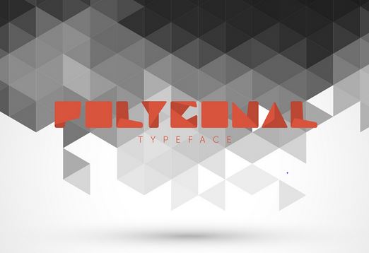 Polygonal Typeface