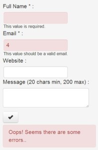 Powerful Javascript Form Validation - Parsley js