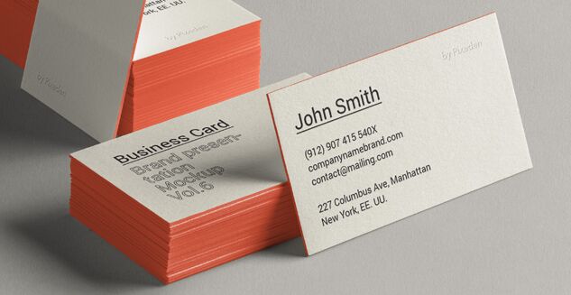 Psd Business Card Brand Mockup Vol6