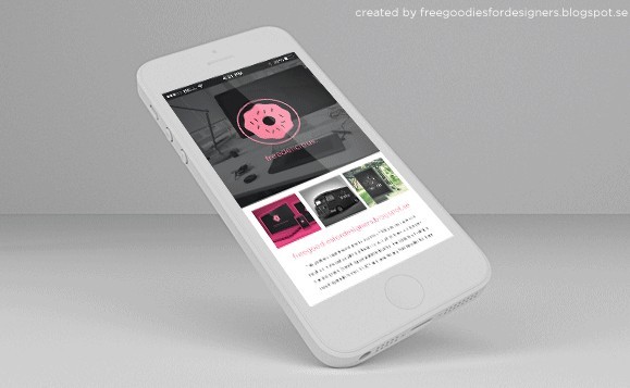PSD IPHONE5S COLORFUL MOCKUP