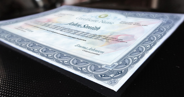 Psd Print Certificate Template